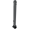 Ornamental bollard | Series 477B | � 76 mm | foldable, self-engaging lockto be fixed by plugs, with base plate 100 x 150 mm | with triangular locking mechanism acc. with DIN 3223 | without eyelet